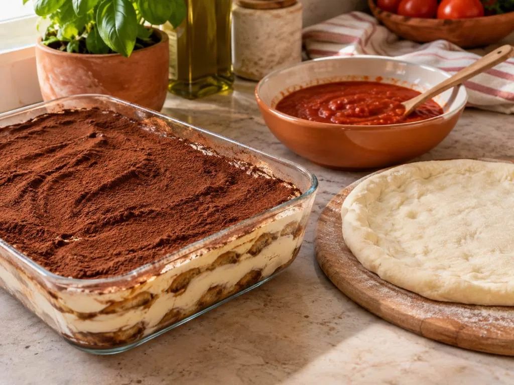 Neapel: Pizzakurs und Tiramisu mit Aperitif